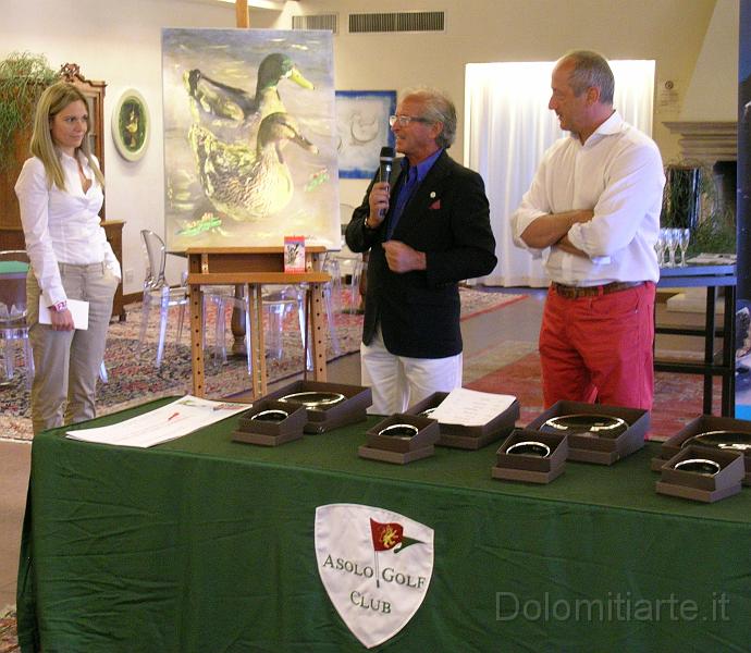 DSCN0913b.jpg - Dario Dall'Olio  presso l'Asolo Golf Club alla presentazione di "Volere Volare" con Stefania Mafalda e Luca Govi.