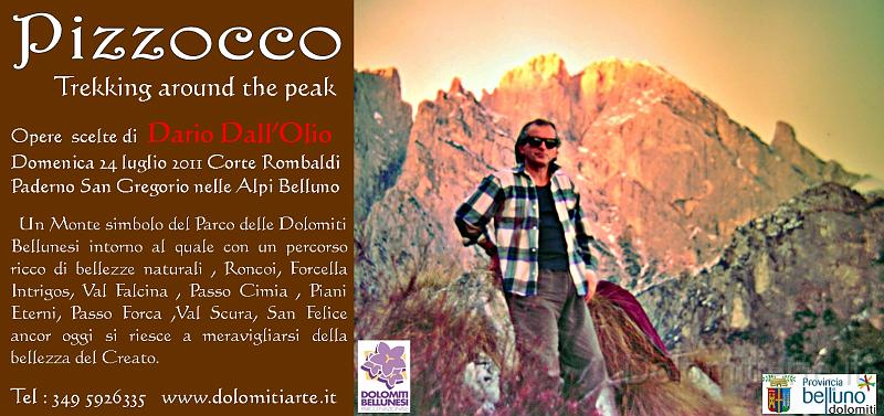 pizzocco.jpg - Dario Dall'Olio  manifesto della prima esposizione itinerante della mostra dedicata all'affscinante percorso attorno al Monte Pizzocco